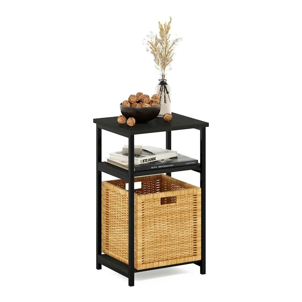 Furinno JUST 3-Tier Metal Frame Telephone Table