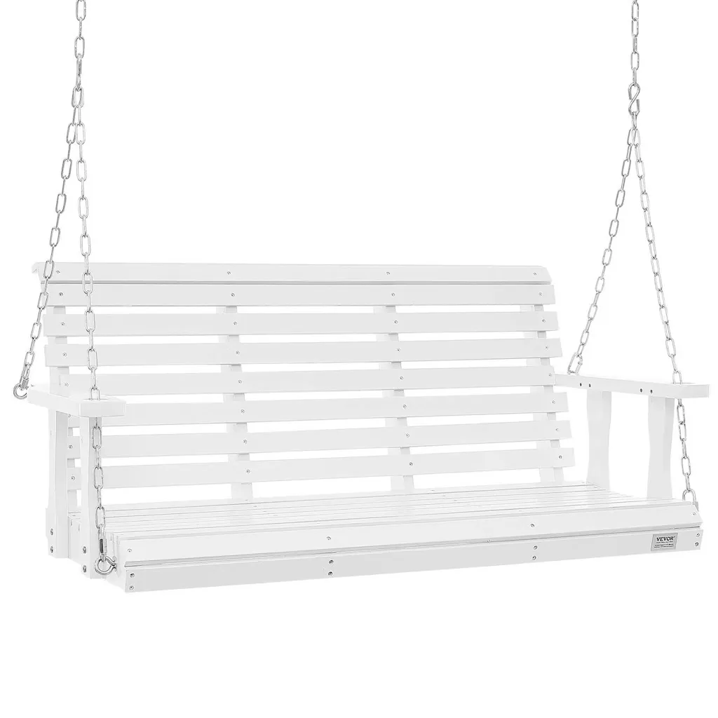 Vevor 4.5-Foot Wooden Porch Swing