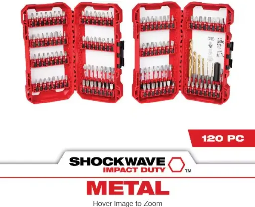 Milwaukee SHOCKWAVE Impact Duty Alloy Steel Screw Driver Bit Set (120-Piece)