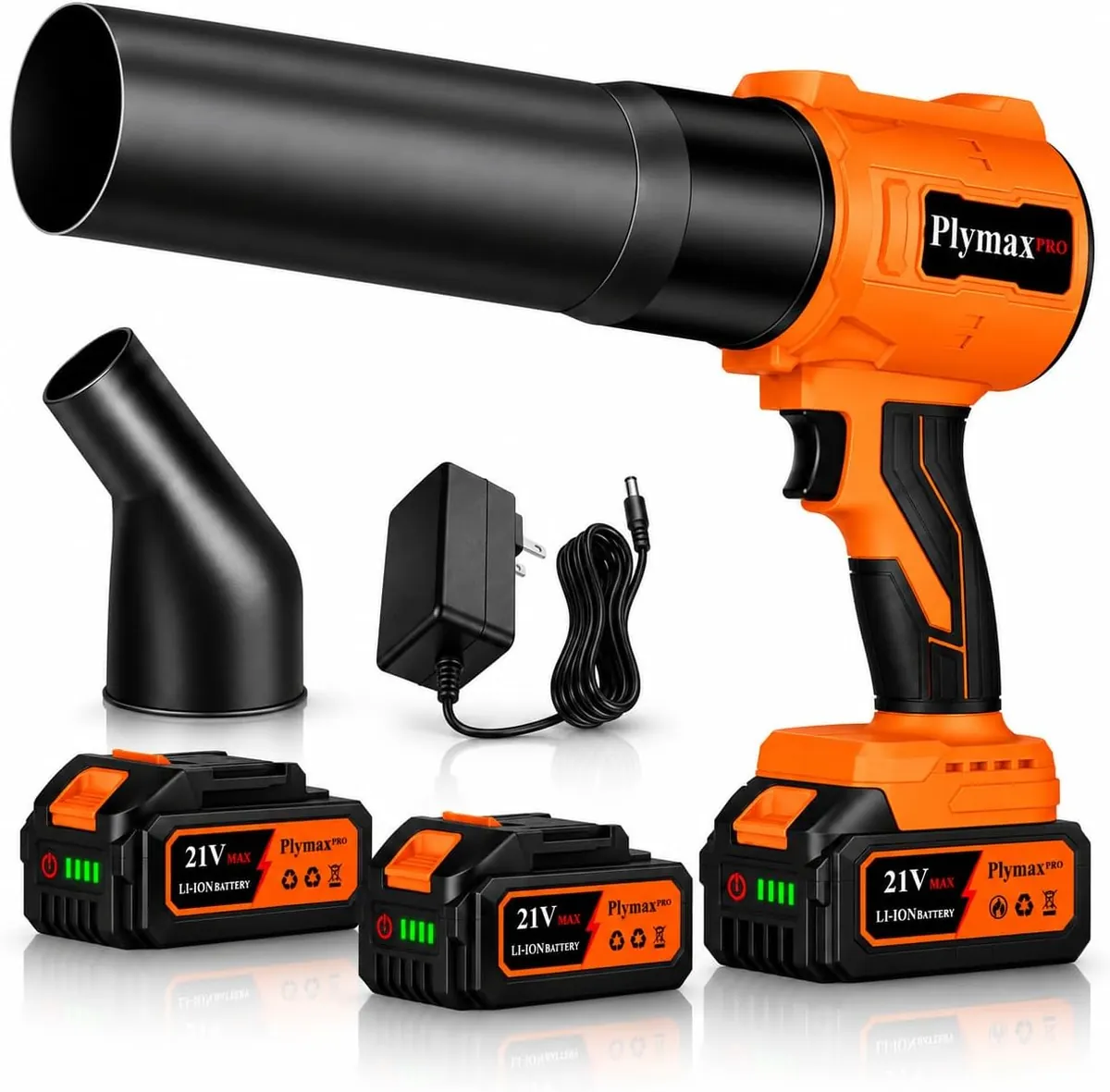 Plymax Cordless Leaf Blower Set – Orange