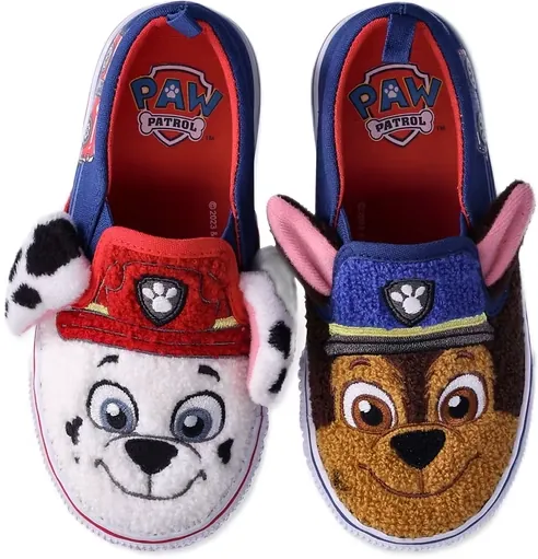 Paw Patrol Characters Toddler Kids Fleece Slip-On Sneakers