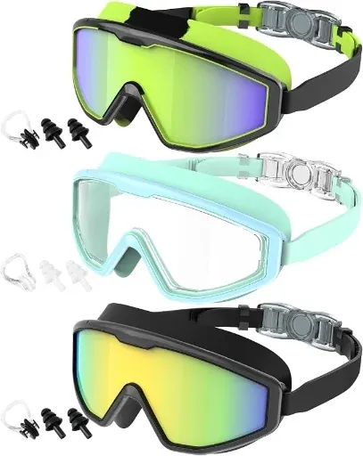 Kids Swim Goggles 3-Pack
