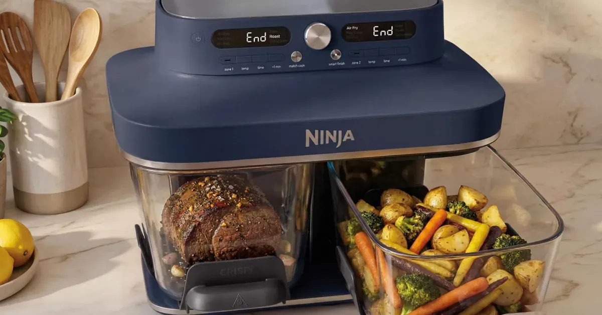 Ninja’s latest Crispi DualZone Glass 6-in-1 Countertop Air Fryer