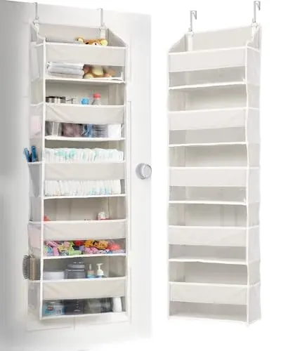 ULG Over Door Organizer 1-Pack with 5 Large Pockets and 10 Side Pockets
