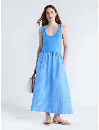 Free Assembly Women's and Women's Plus U-Neck Mixy Dress