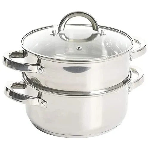 Oster Sangerfield 3-Qt Stainless Steel Dutch Oven with Steamer Basket