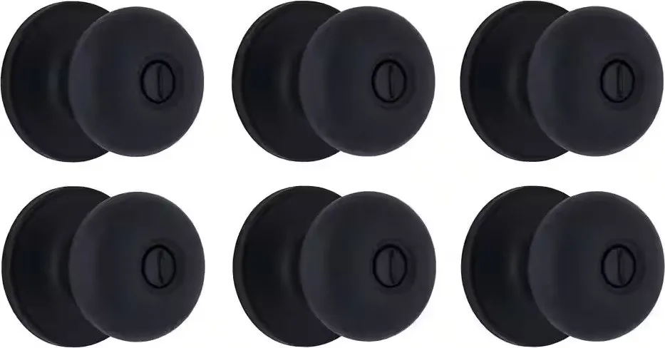 Defiant Bed/Bath Door Knob 6-Pack