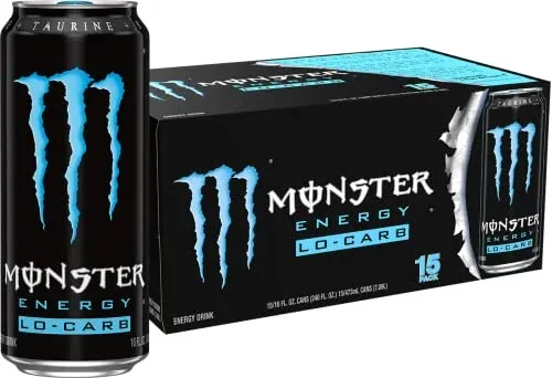 Monster Energy Lo-Carb Energy Drinks 15-Pack 16-Oz
