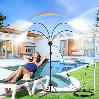 Adjustable Height 5.3' Stand Misting System