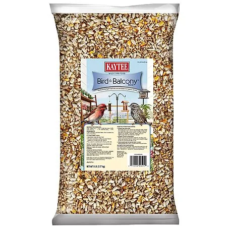 5lb Kaytee Bird & Balcony Wild Food No Mess Seed Blend