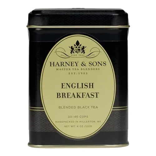 Harney & Sons English Breakfast Loose Leaf Black Tea, 4 oz