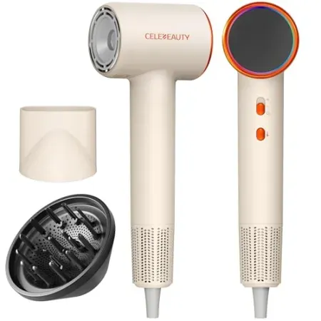 CELEBEAUTY Hair Blow Dryer with Magnetic Diffuser & Nozzle