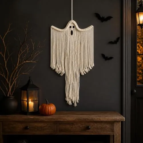 Spooky White Boho Ghost