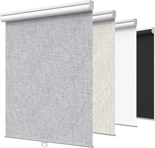 GENIMO Cordless 10" x 75" 100% Blackout Roller Window Shade (Grey)