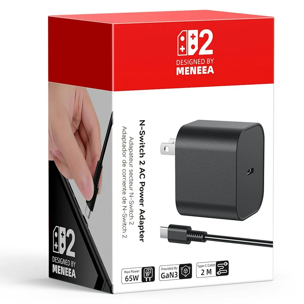 65W Switch 2 Charger w/ 6.6-Foot Cable
