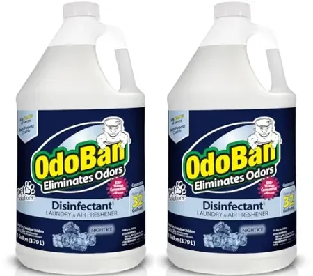 2-Pack 1 Gallon OdoBan Multi-Purpose Disinfectant and Odor Eliminator Concentrate