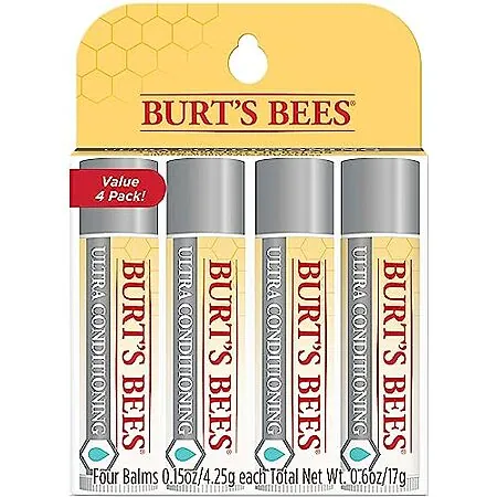 4-Pk 0.15-Oz. Burt's Bees Ultra Conditioning Lip Balm