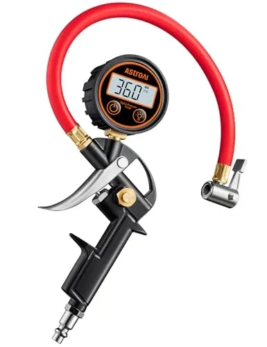 AstroAI T1 Digital Tire Pressure Gauge with Inflator 3-250 PSI