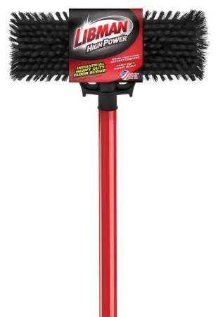 Libman Heavy Duty Scrub Brush w/ 63" Steel Handle