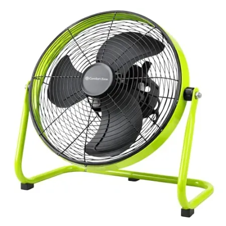 Comfort Zone 18" All-Metal Industrial Floor Fan with 180° Adjustable Tilt