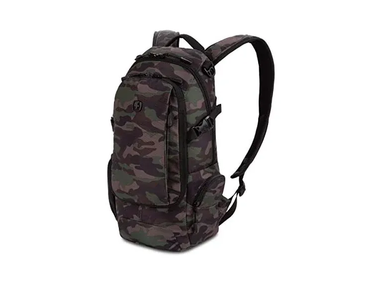 SWISSGEAR 16L City Pack 18" Slim Backpack (Camo/Green)