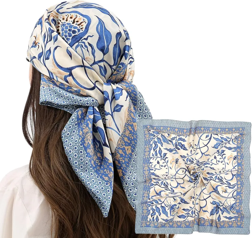 RIIQIICHY 27.5″ Silky Hair Scarf