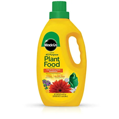 Miracle-Gro Liquid All Purpose Plant Food, Concentrate, 32 oz. | Feeds Plants Instantly, For All Plant Types, Flowers, Vegetables, Trees, Houseplants