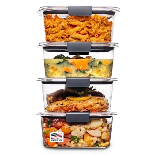 Rubbermaid Brilliance 4.7-Cup Containers 4-Pack