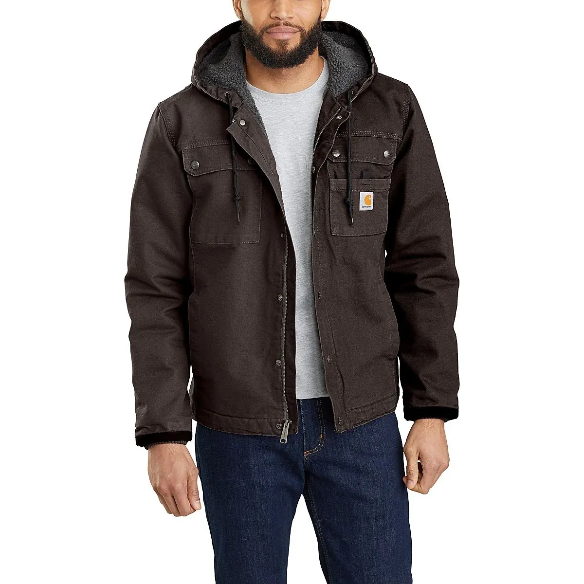 Carhartt Men's Bartlett Jacket in Dark Brown, X-Large