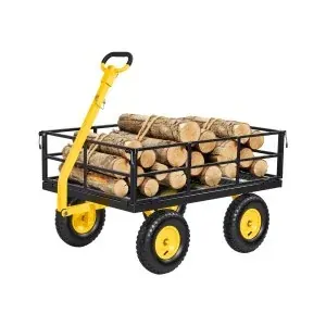 VEVOR 1,200 lbs Steel Heavy Duty Yard Cart with 13" Tires