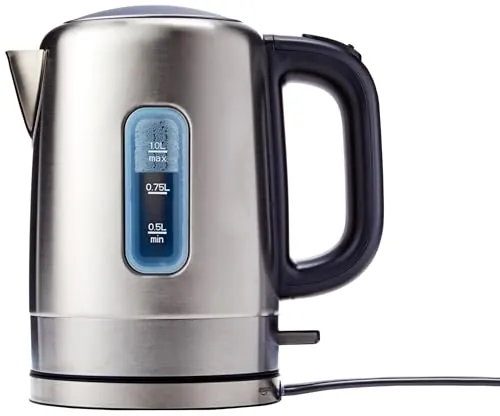 (Resale) Amazon Basics Electric Stainless Steel Kettle for Tea and Coffee (Used, Like New)