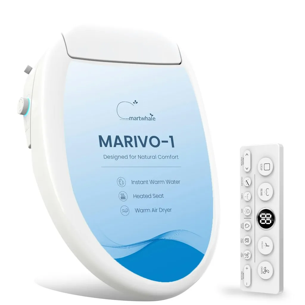 SmartWhale Electric Bidet Elongated Toilet Seat