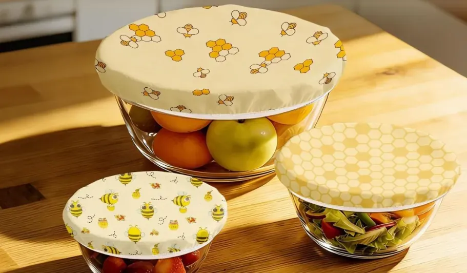 Reusable Beeswax Bowl Covers