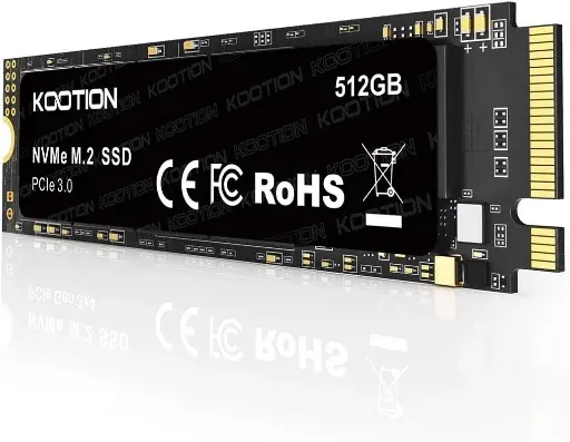 KOOTION 512GB PCIe 3.0 M.2 Internal Solid State Drive