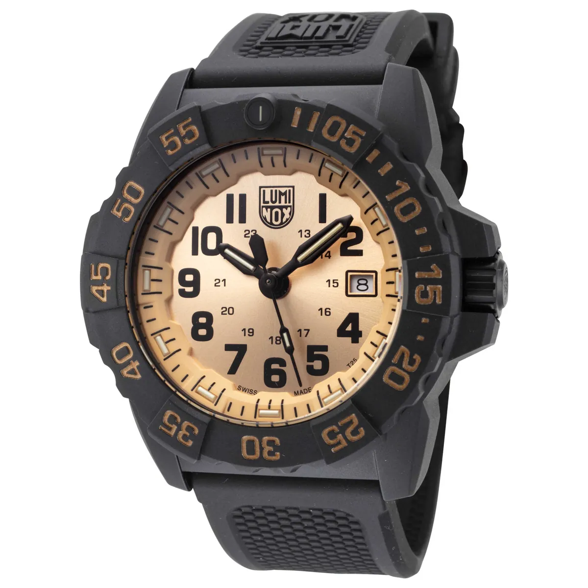 Luminox Navy Seal 45mm Black and Gold Dial Men's Quartz Watch
