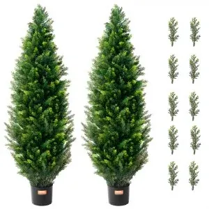 VEVOR Artificial Cedar Topiary Tree 48 inch (2 Pieces)