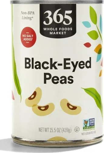 365 by Whole Foods Market Blackeye Peas No Salt Added, 15.5 oz