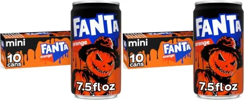 Fanta Orange Soda Fruit Flavored Soft Drink, 7.5 fl oz, 20 Pack