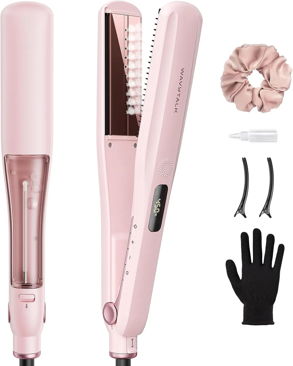 WavyTalk Nano Titanium Steam Hair Straightener