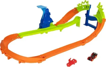 Hot Wheels Stunt Tracks Jump Circuit Speedway w/ 1 Car