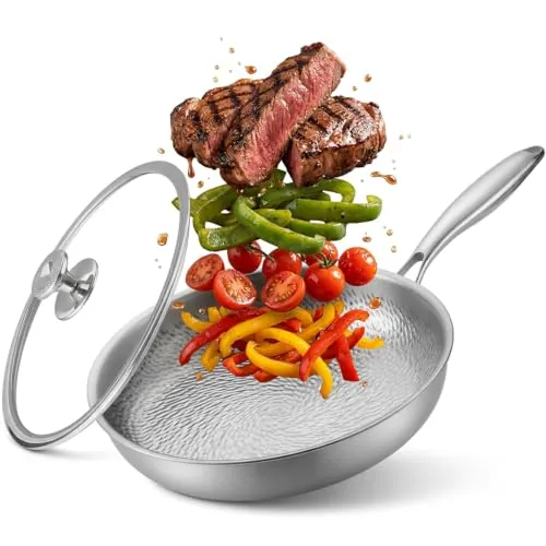 Titanium Frying Pan 11 Inch with Lid
