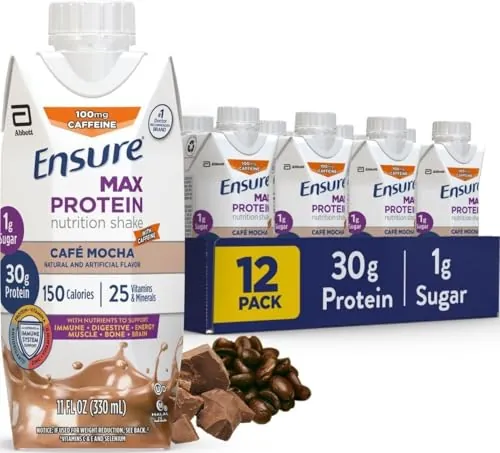 Ensure Max Protein Café Mocha Shake 12-Pack (30g Protein)