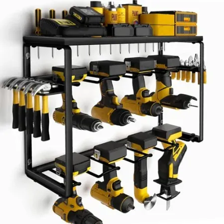 Spampur 8-Slot Wall Mount Power Tool Organizer