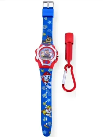 Nickelodeon Paw Patrol LCD Silicone Watch w/ Flashlight