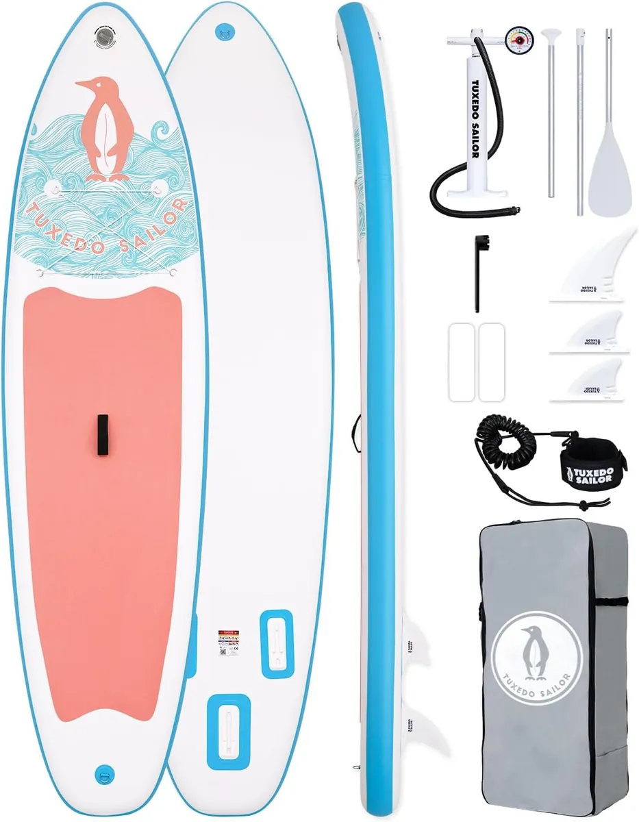 Tuxedo Sailor Inflatable Paddle Board Set