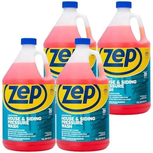 Zep House and Siding Pressure Wash Cleaner Concentrate 1-Gallon 4-Pack