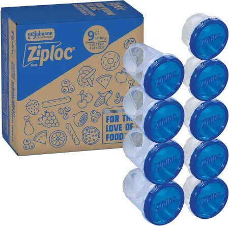 9-Count Ziploc Twist 'n Loc Food Storage Meal Prep Containers