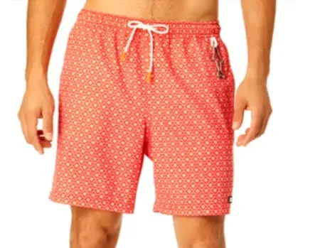 Rugged Shark Men's 7" Swim Trunks