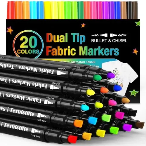 Fabric Markers 20-Pack