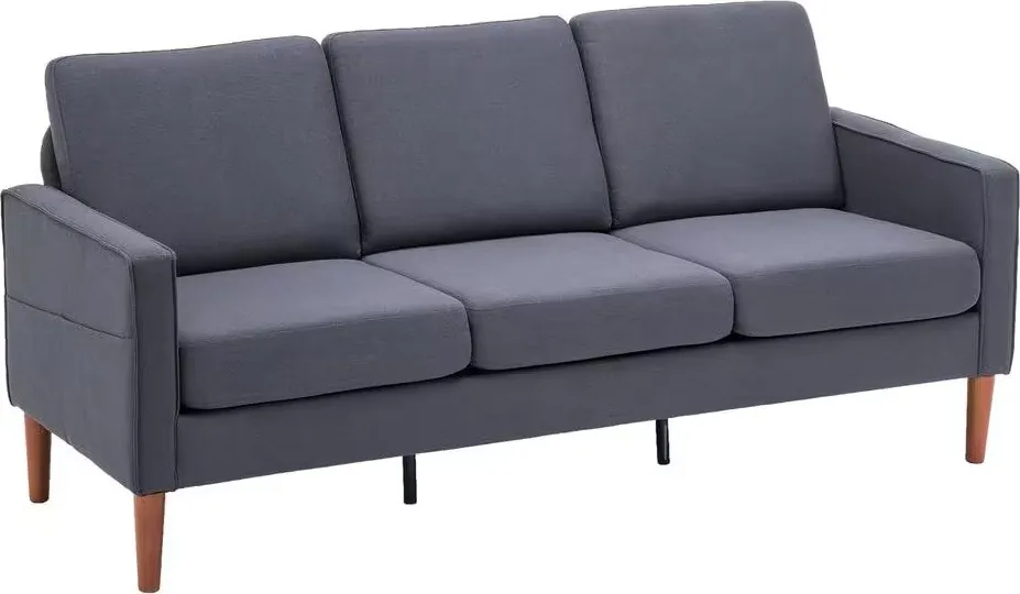 71" Square Arm 3-Seater Sofa